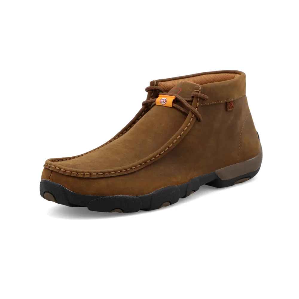Twisted X Work Chukka Driving Moc Distressed Saddle